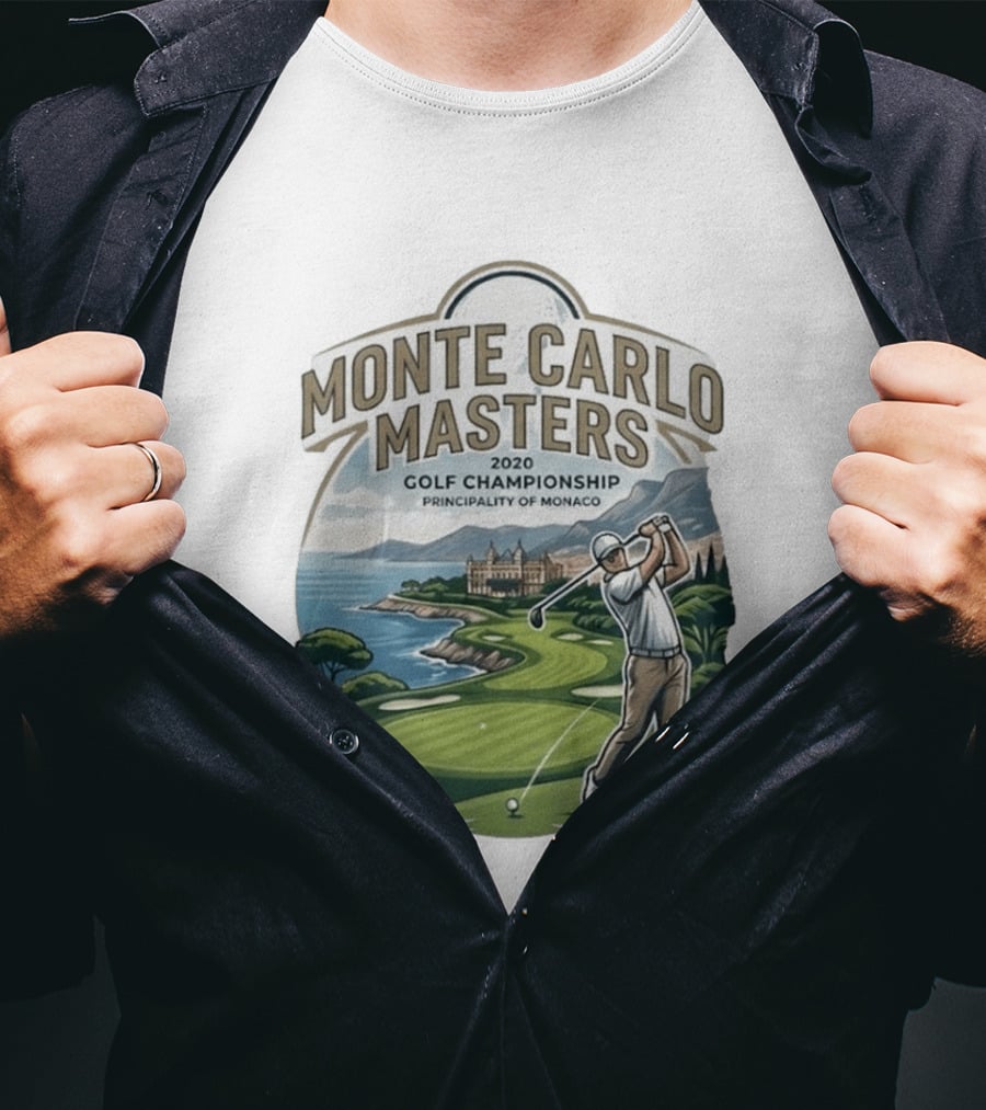 Monte Carlo Masters 2020 Golf Championship Principality Of Monaco T-Shirt
