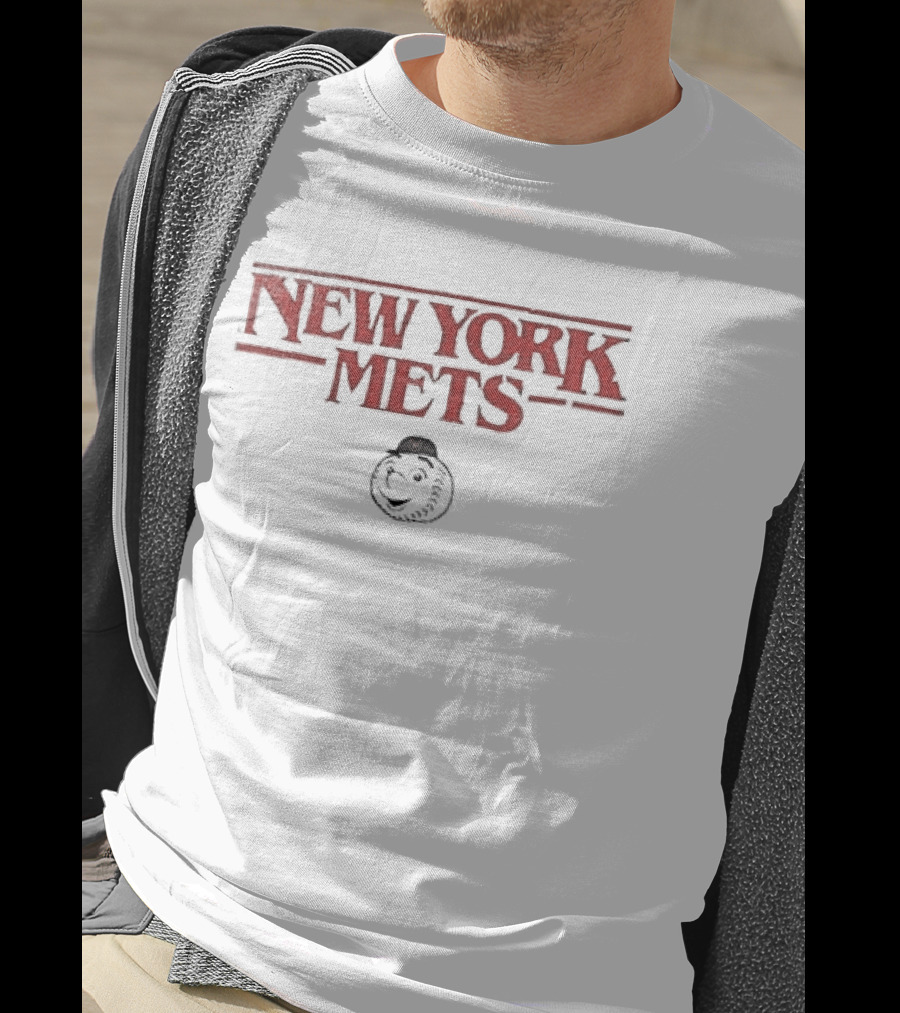 New York Mets Stranger Things Collaboration With Baseball And Upside Down T-Shirt