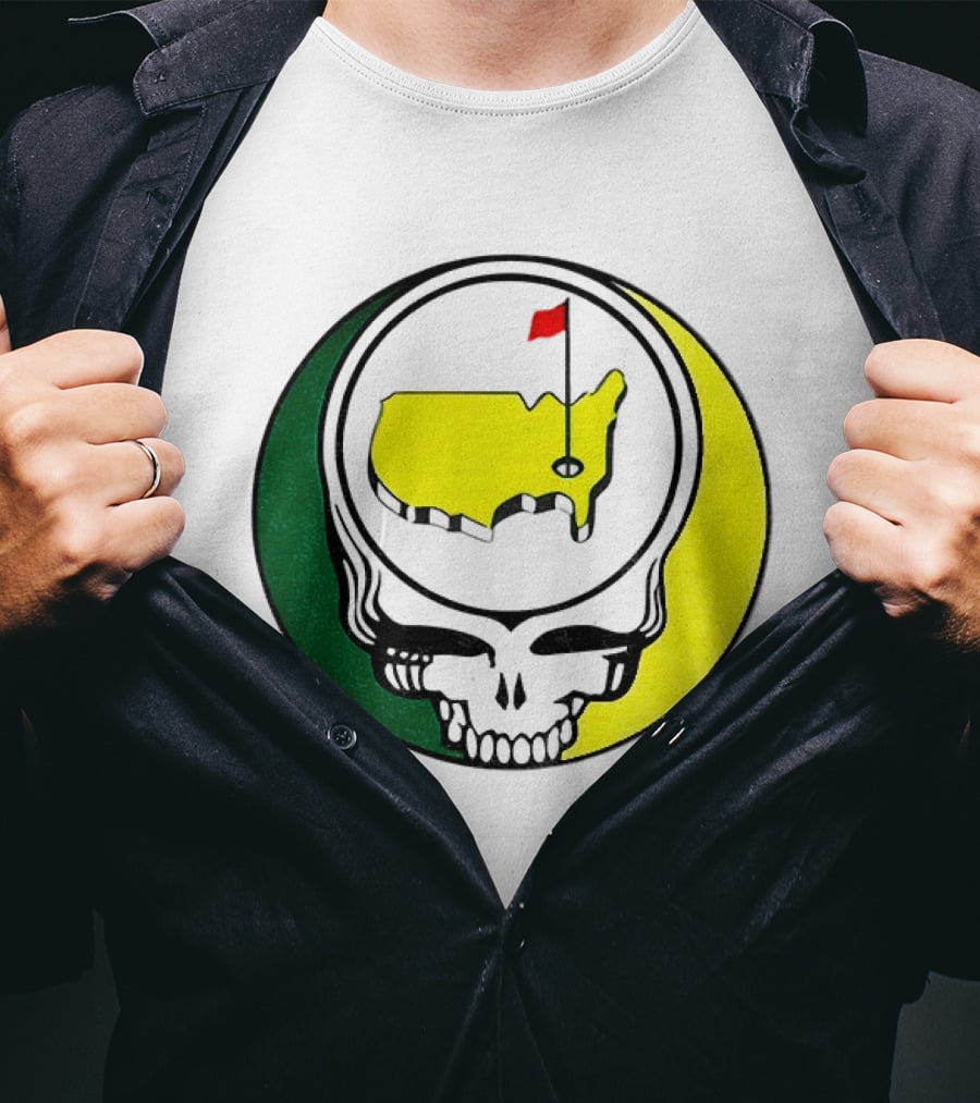 Masters Tournament 2026 Grateful Dead Skull Country Map Flag T-Shirt