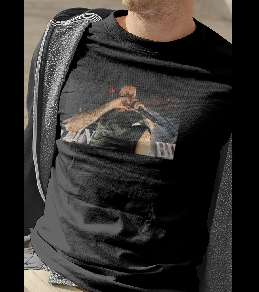 Bieberchella JB Heart Ring Spun Cotton Performance Image T-Shirt