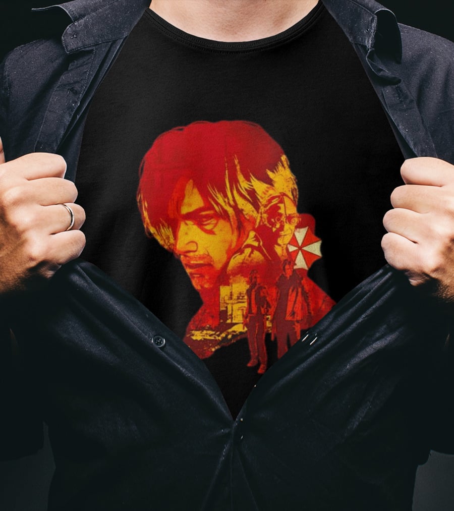 Leon Kennedy Last Requiem Umbrella Corporation Video Game T-Shirt