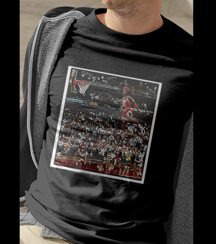 Michael Chicago Bulls Soaring GOAT Dunk NBA Legend T-Shirt