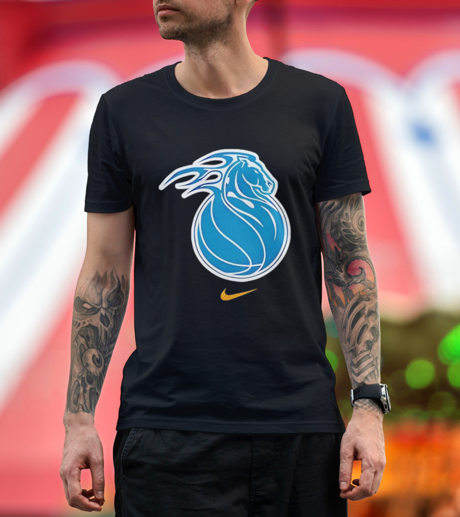 Detroit Pistons City Edition 2025 26 Nike Basketball Horse Concept T-Shirt