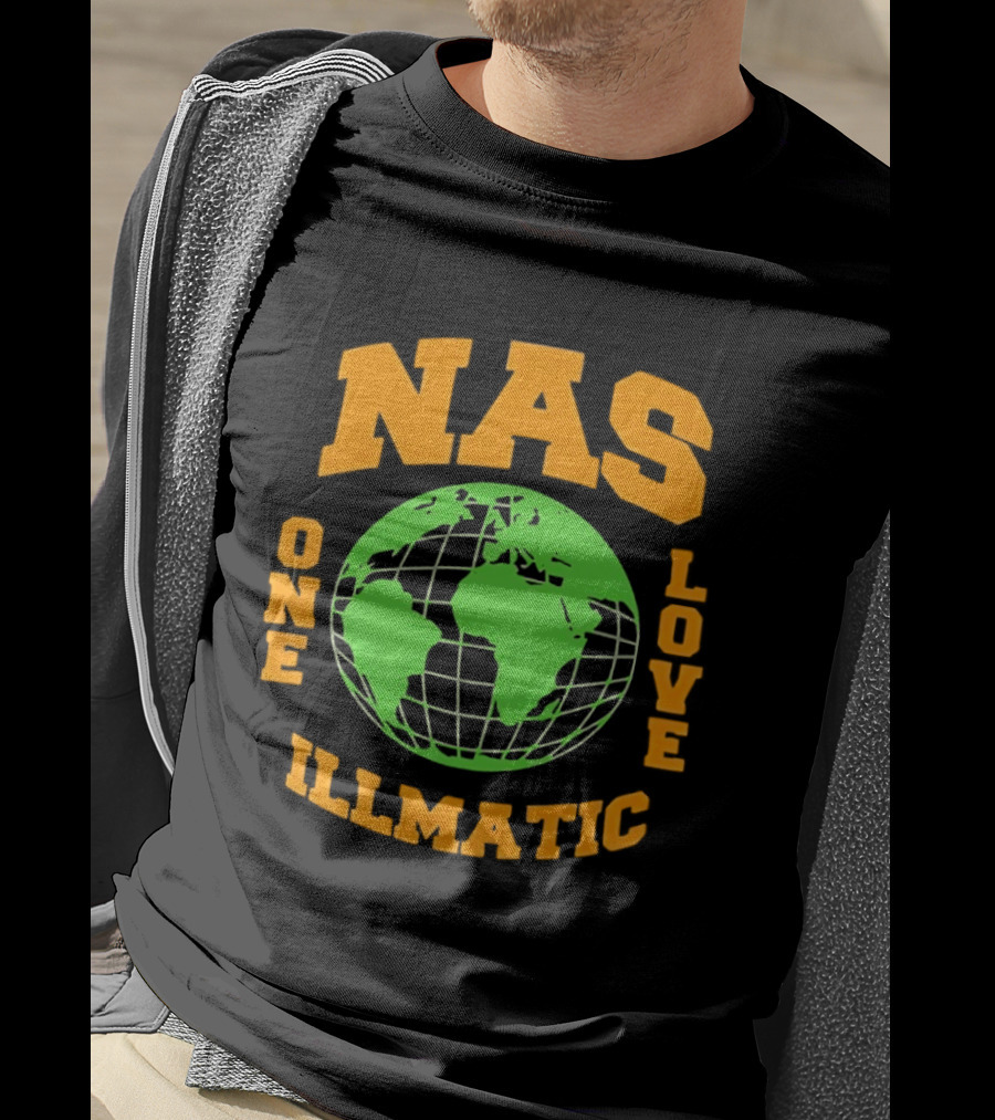 Nas Illmatic One Love Globe T-Shirt