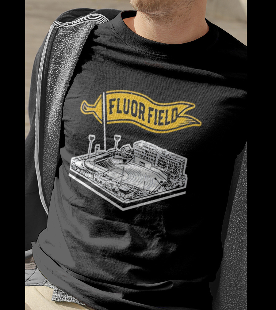 Fluor Field Greenville Drive Baseball Stadium Flag T-Shirt