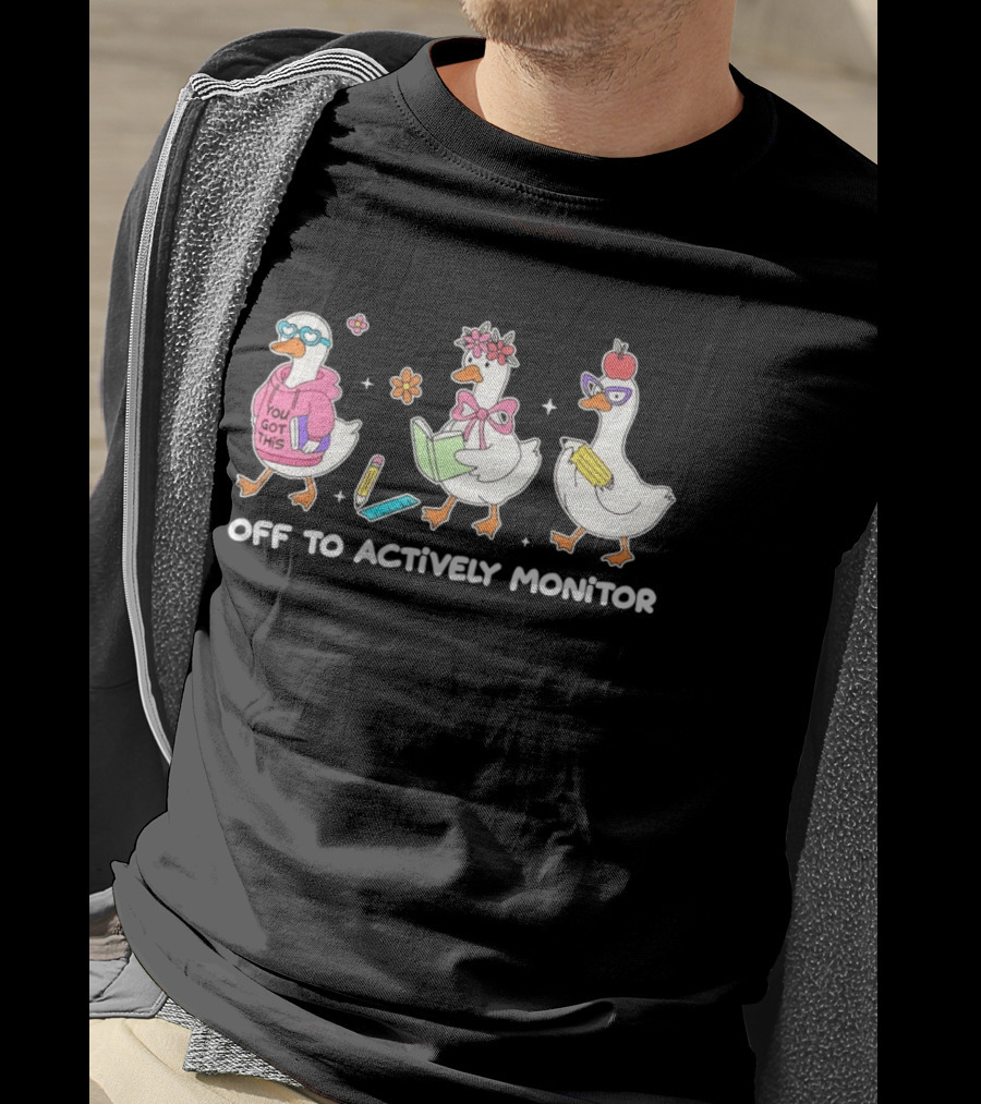 Playful Ducks Off To Silly Goose School Adventure T-Shirt