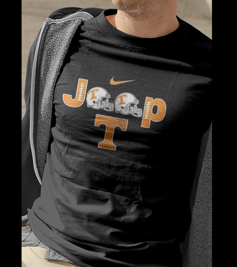 Tennessee Volunteers Jeep Nike Football Helmets T-Shirt