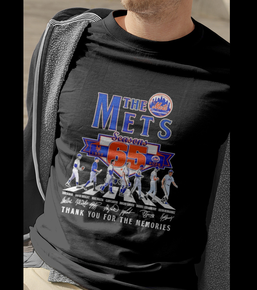 The Mets 65 Seasons 1962 2026 Thank You For The Memories T-Shirt