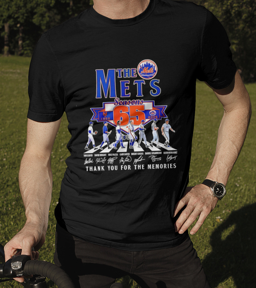 The Mets 65 Seasons 1962 2026 Thank You For The Memories T-Shirt
