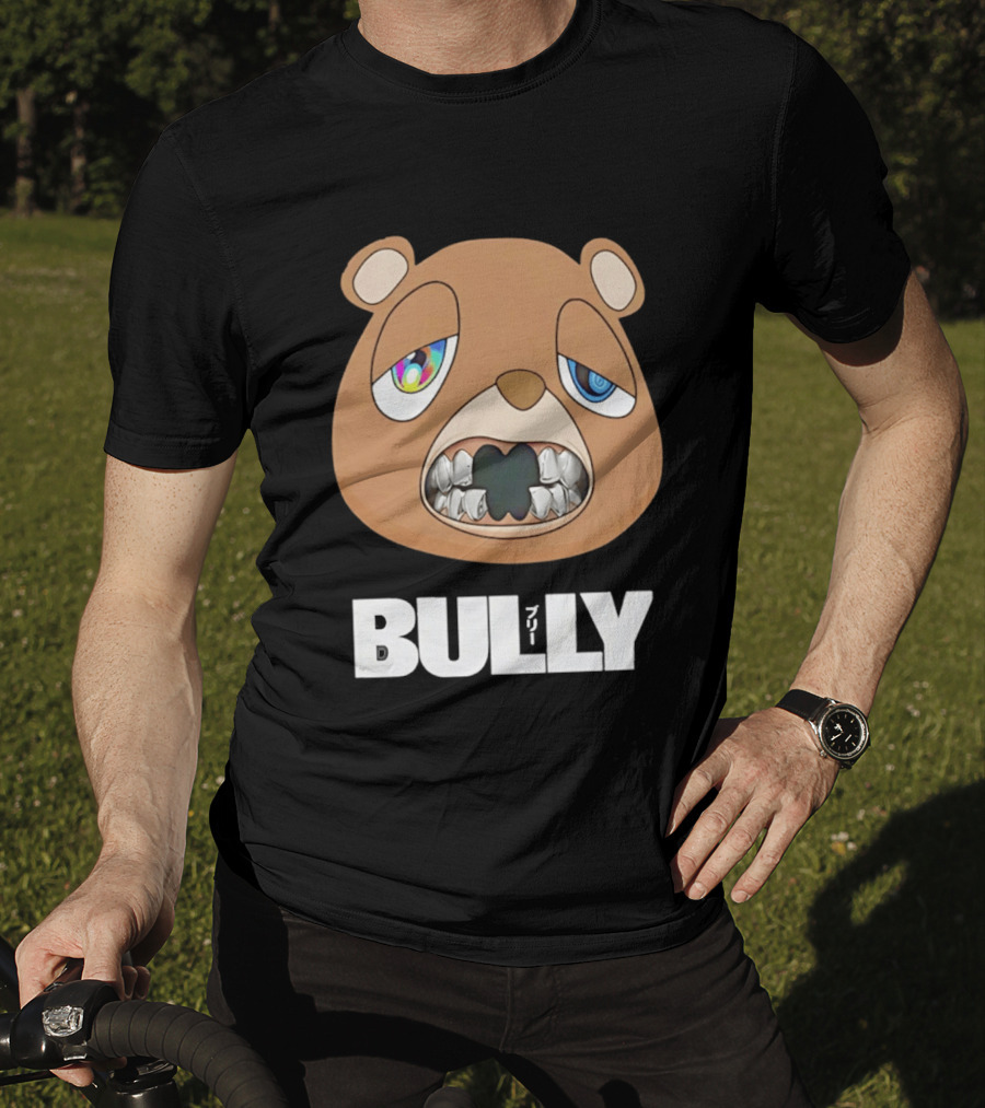 Bully Kanye Bear Character With Multicolored Eyes And Grills T-Shirt