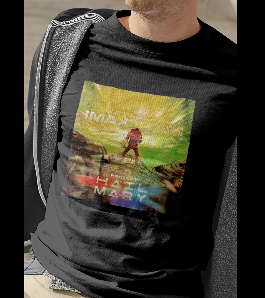 Proudly Presented Imax Zomm Project Hail Mary Space Adventure T-Shirt