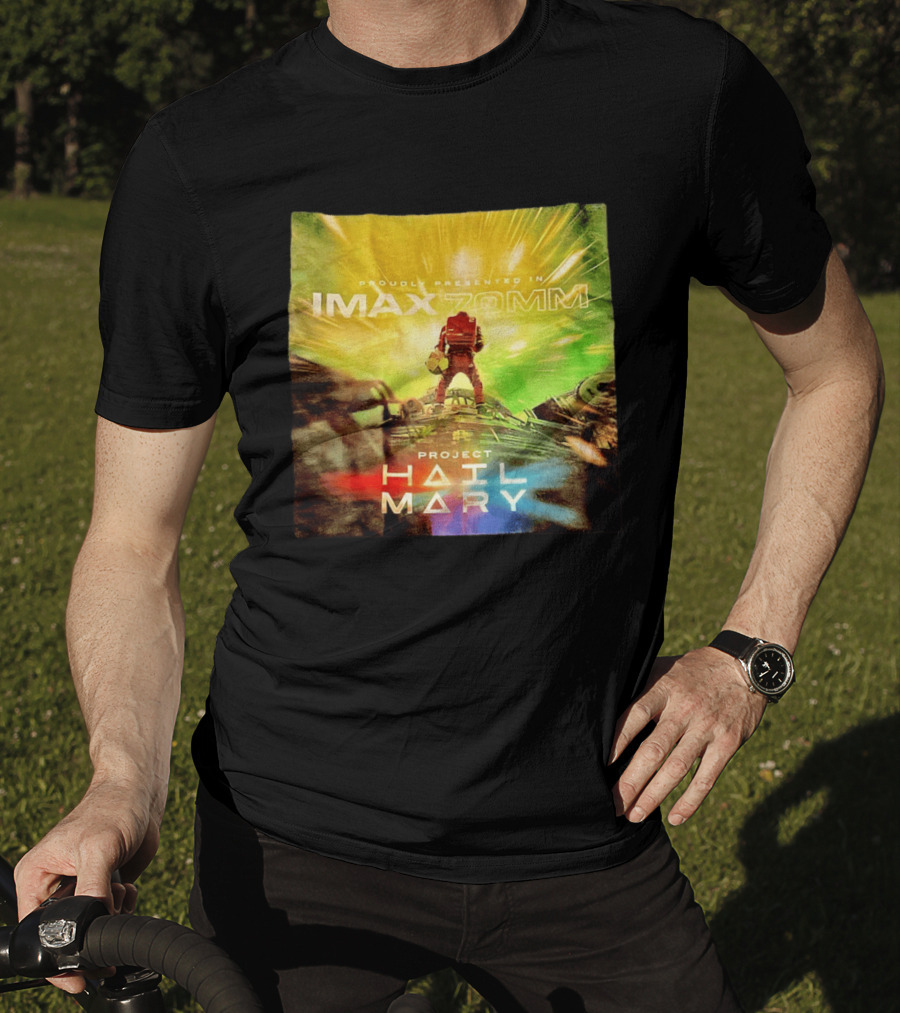 Proudly Presented Imax Zomm Project Hail Mary Space Adventure T-Shirt