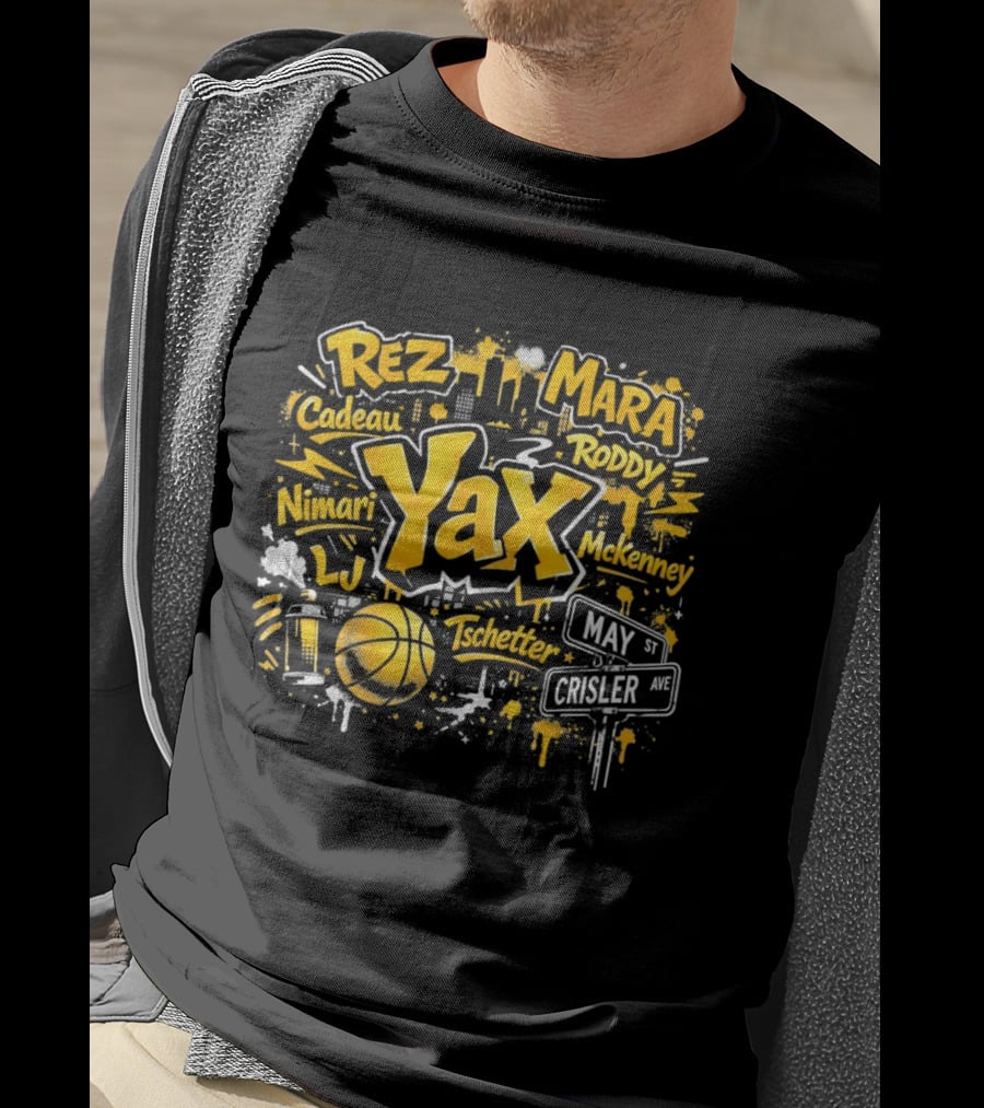 Rez Mara Cadeau Roddy Yax Nimari McKenney LJ Tschetter Basketball May Crisler T-Shirt