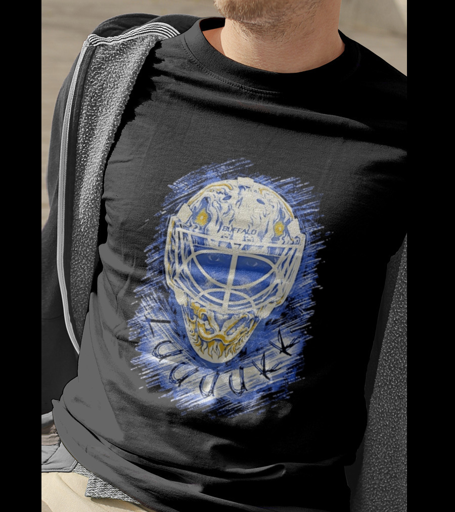 Ukko Pekka Luukkonen Buffalo Sabres Helmet Luuuukk Hockey T-Shirt