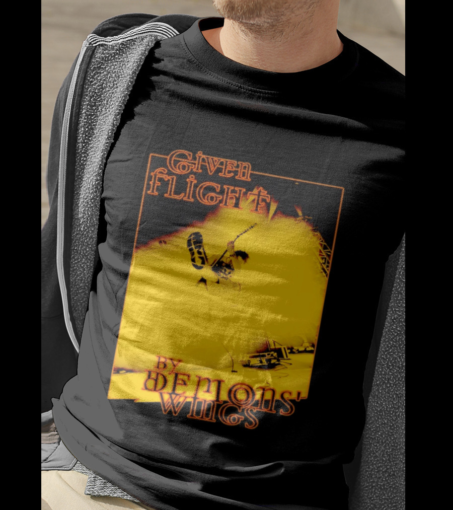 Given Flight By Demons' Wings Guitarist Jumping With Electric Energy T-Shirt