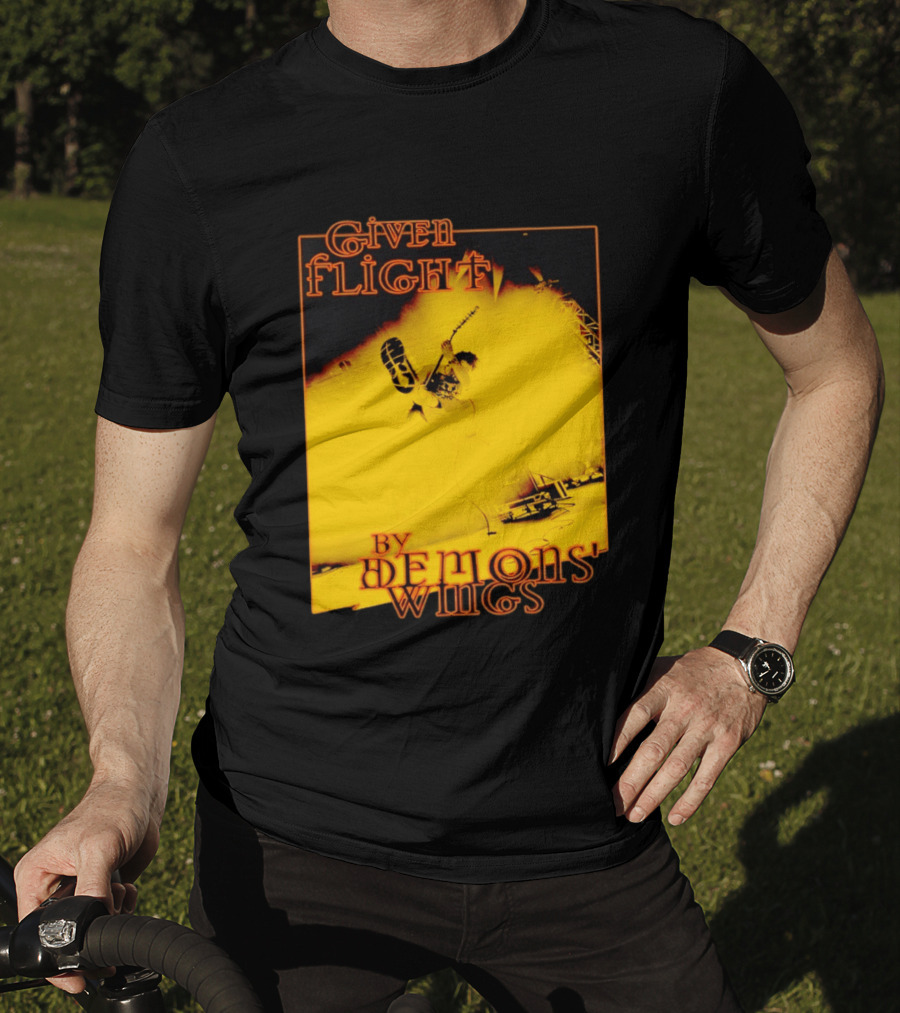 Given Flight By Demons' Wings Guitarist Jumping With Electric Energy T-Shirt