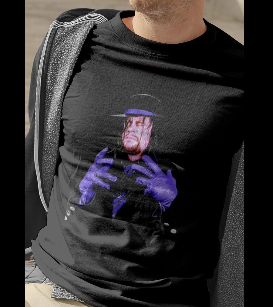 WrestleMania 42 The Undertaker Purple Gloves Iconic Wrestling Legend T-Shirt