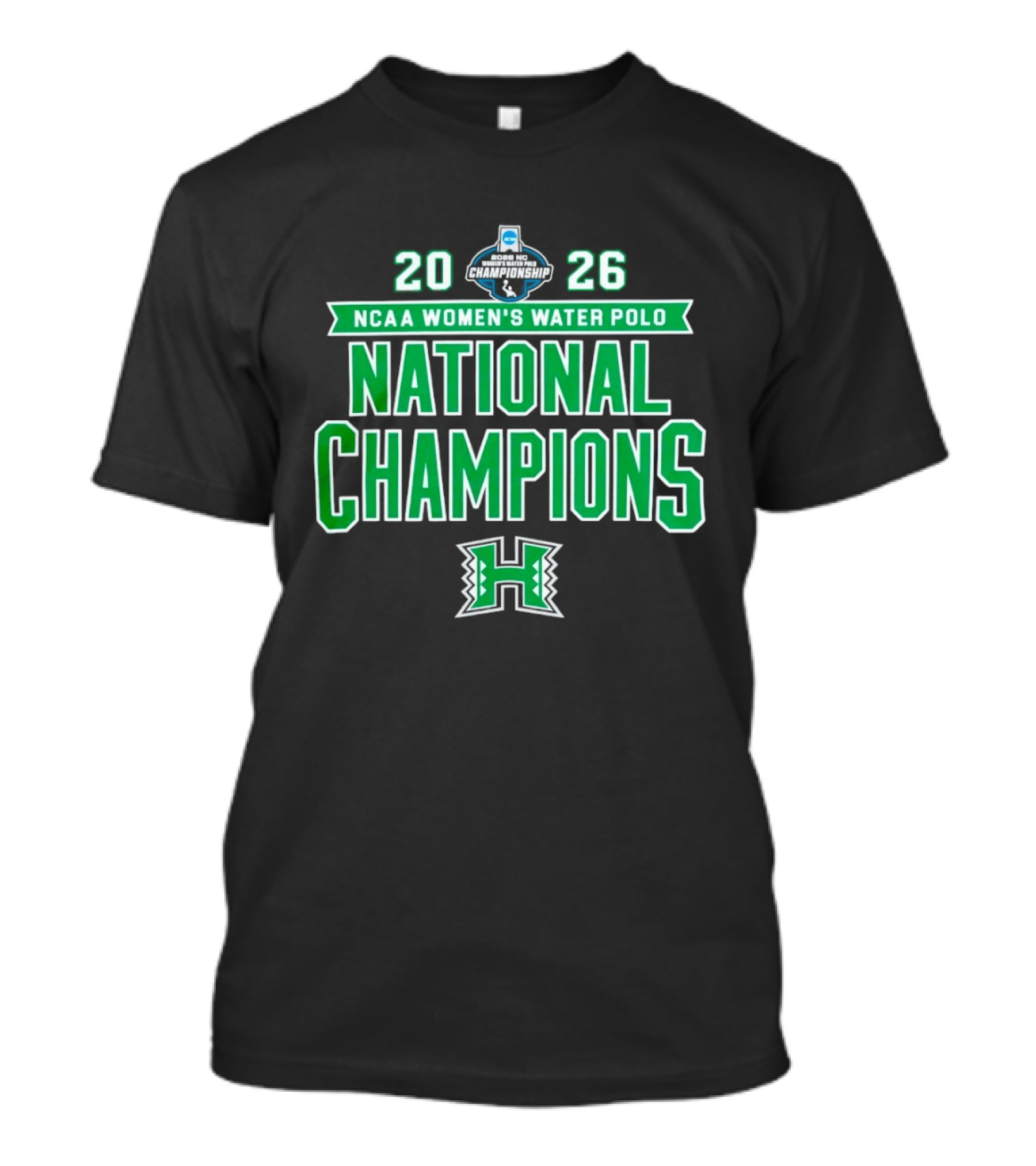 2026 NCAA Women's Water Polo National Champions Hawaii Rainbow Wahine T-Shirt