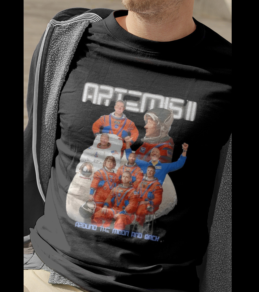 Artemis II Crew Around The Moon Mission T-Shirt