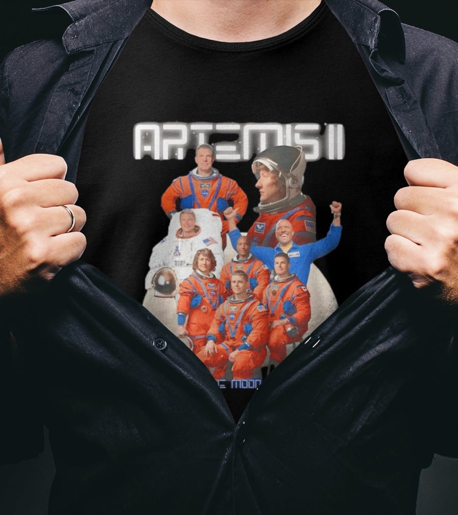 Artemis II Crew Around The Moon Mission T-Shirt