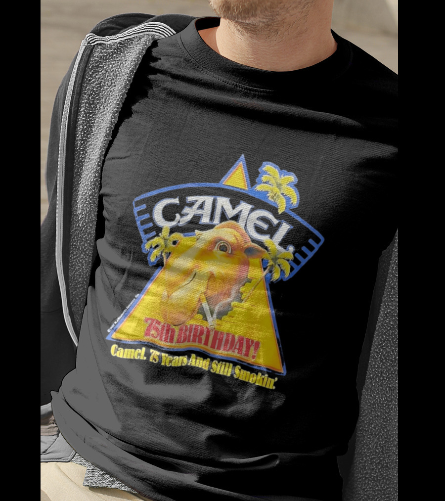 Camel 75th Birthday 75 Years And Still Smokin T-Shirt