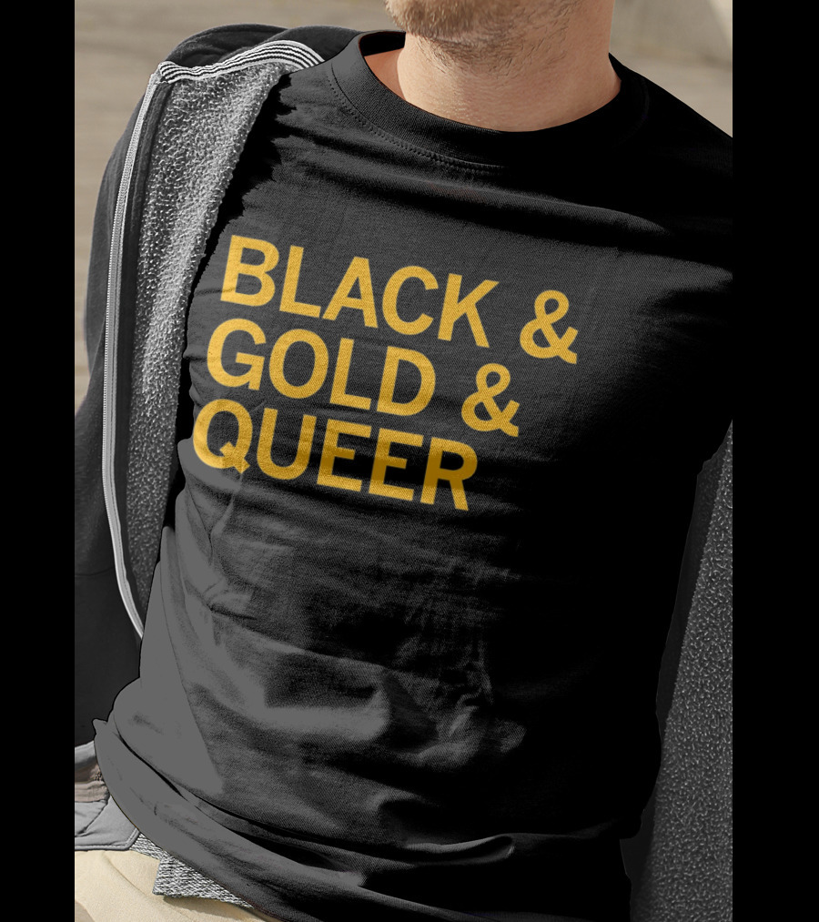 Black And Gold And Queer T-Shirt