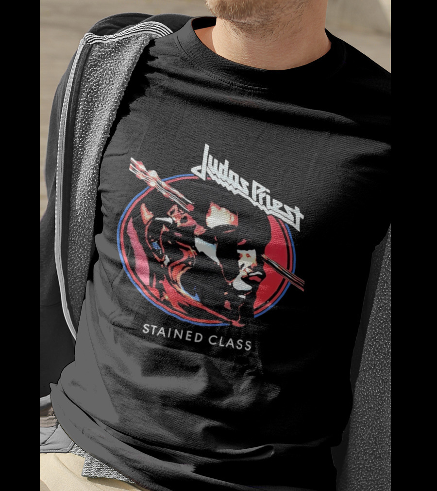 Judas Priest Stained Class Album Cover T-Shirt
