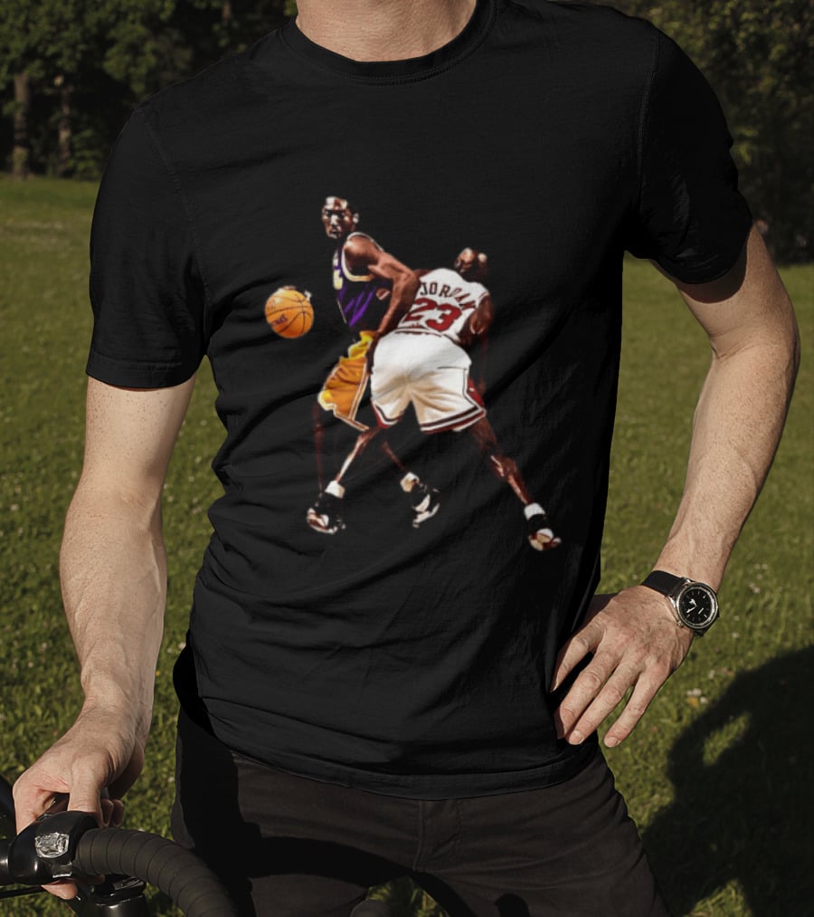 Kobe Bryant Michael Jordan NBA Legends Lakers Bulls Basketball Stars T-Shirt
