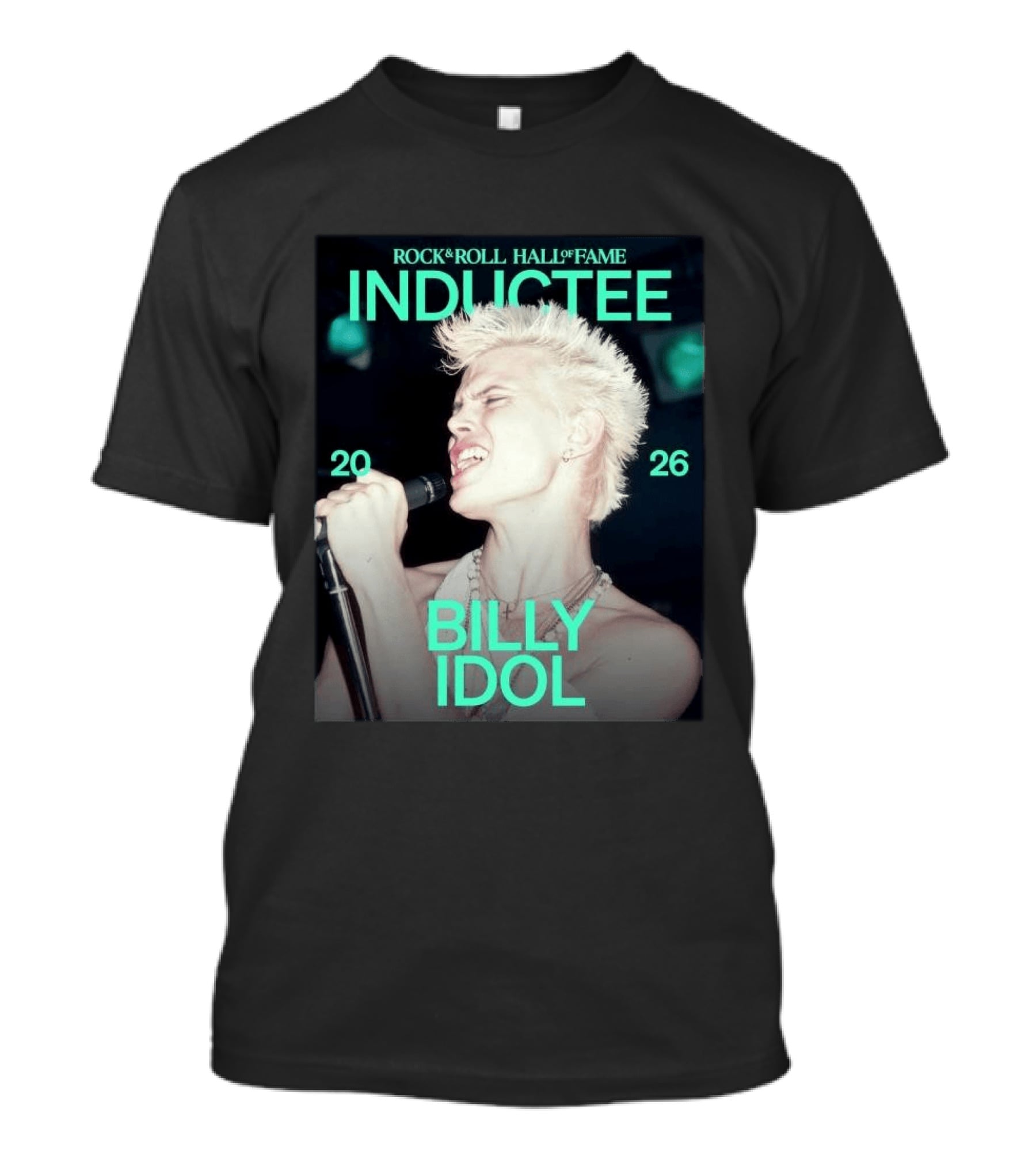 Billy Idol Rock & Roll Hall Of Fame Inductee 2026 T-Shirt