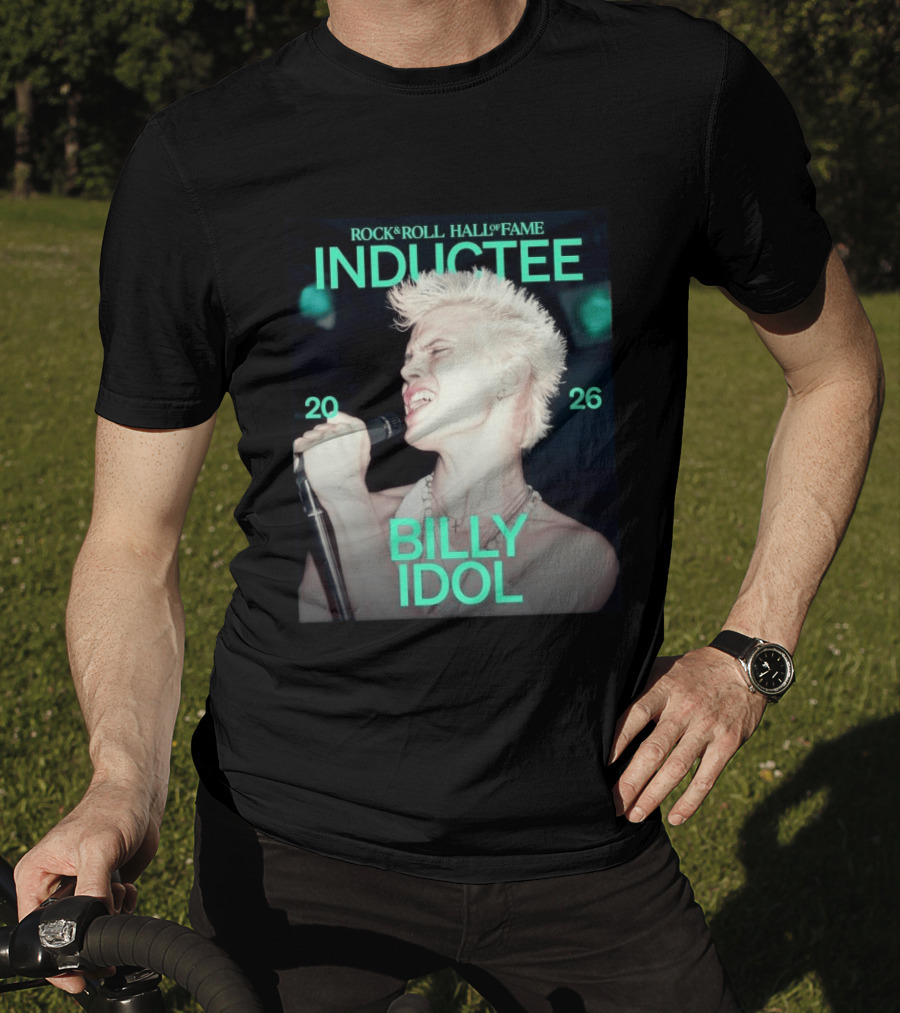 Billy Idol Rock & Roll Hall Of Fame Inductee 2026 T-Shirt