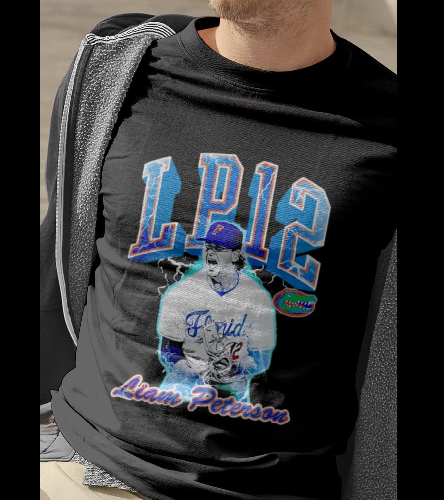Liam Peterson LP12 Florida Gators Baseball Player T-Shirt
