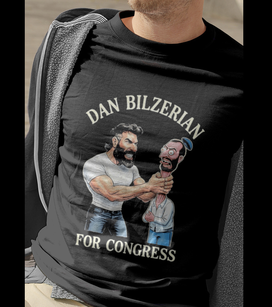 Dan Bilzerian For Congress Funny Caricature T-Shirt