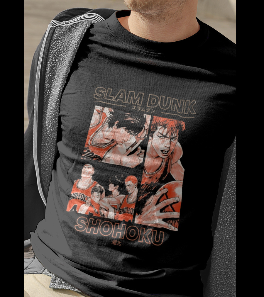 Slam Dunk Shohoku Basketball Anime Characters Manga T-Shirt