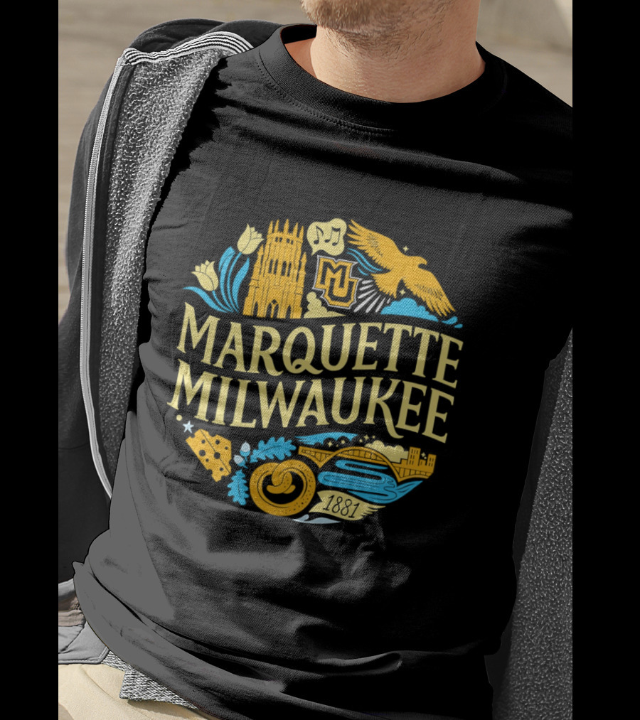 Marquette Milwaukee Golden Eagles MU 1881 T-Shirt