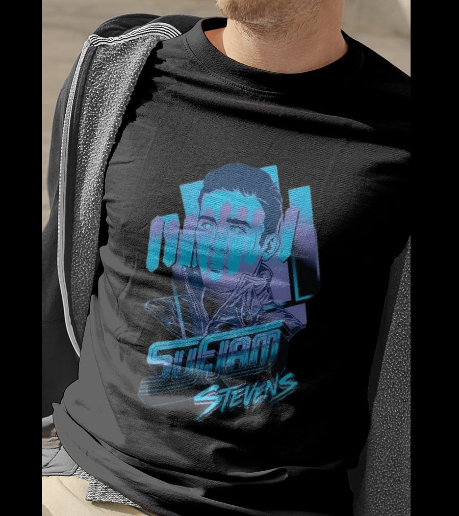 Sufjan Stevens Retro Futuristic Neon T-Shirt