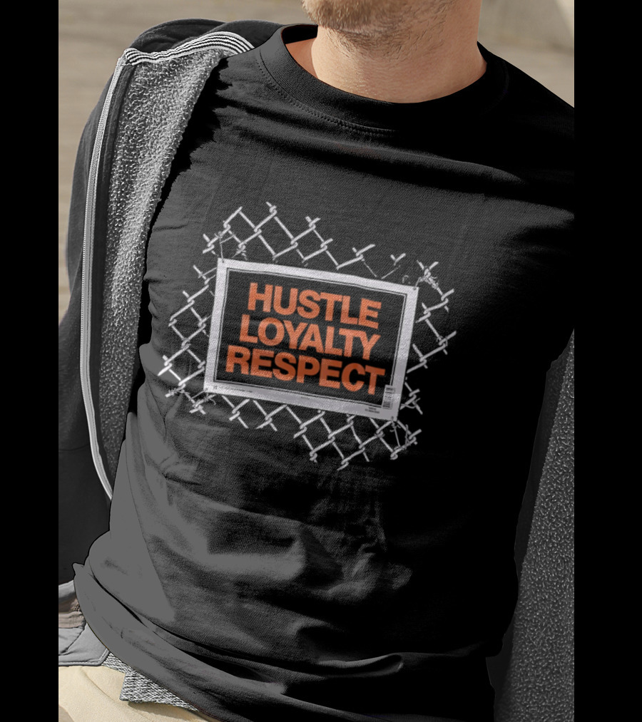 WWE John Cena Hustle Loyalty Respect Chain Link Fence T-Shirt