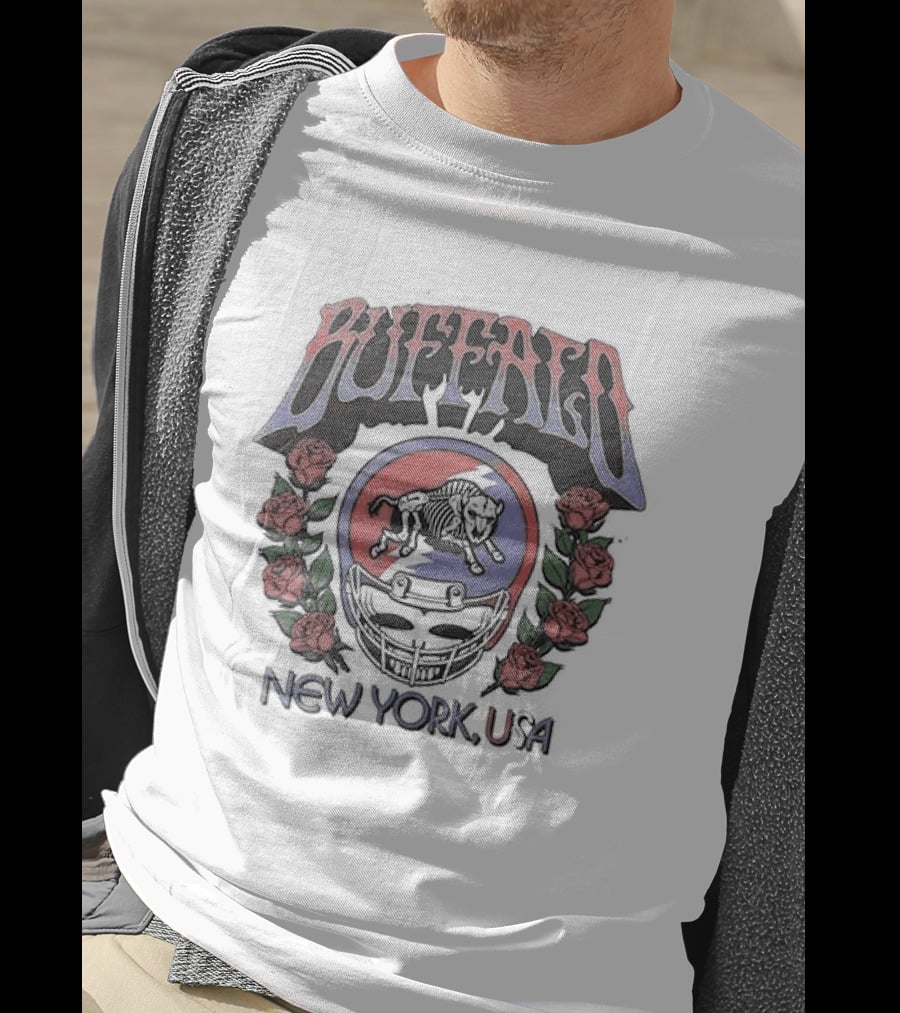 Buffalo Bills Grateful Dead Back From The Dead Tour New York USA T-Shirt