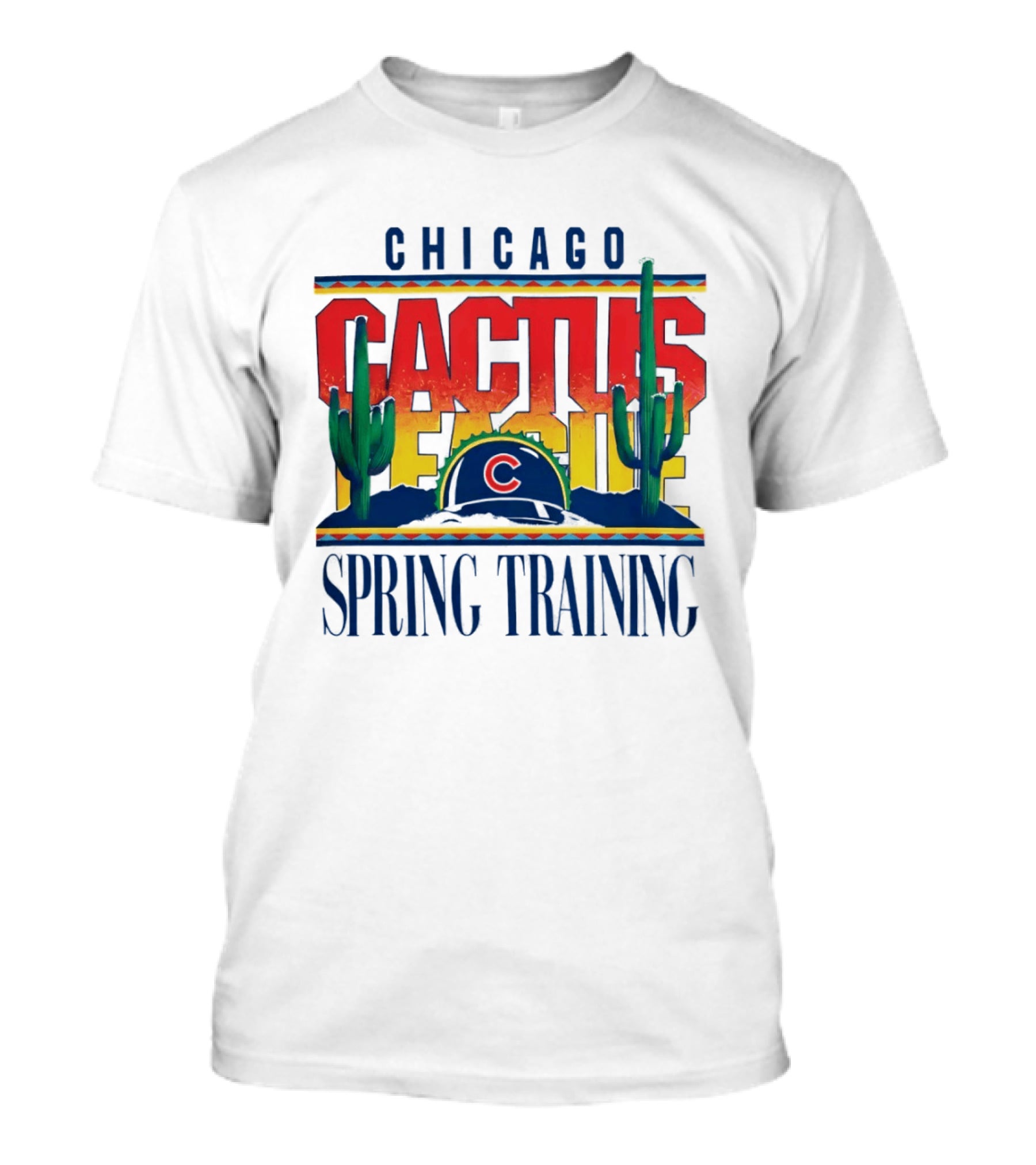Chicago Cubs Cactus League Spring Training 2026 Helmet T-Shirt