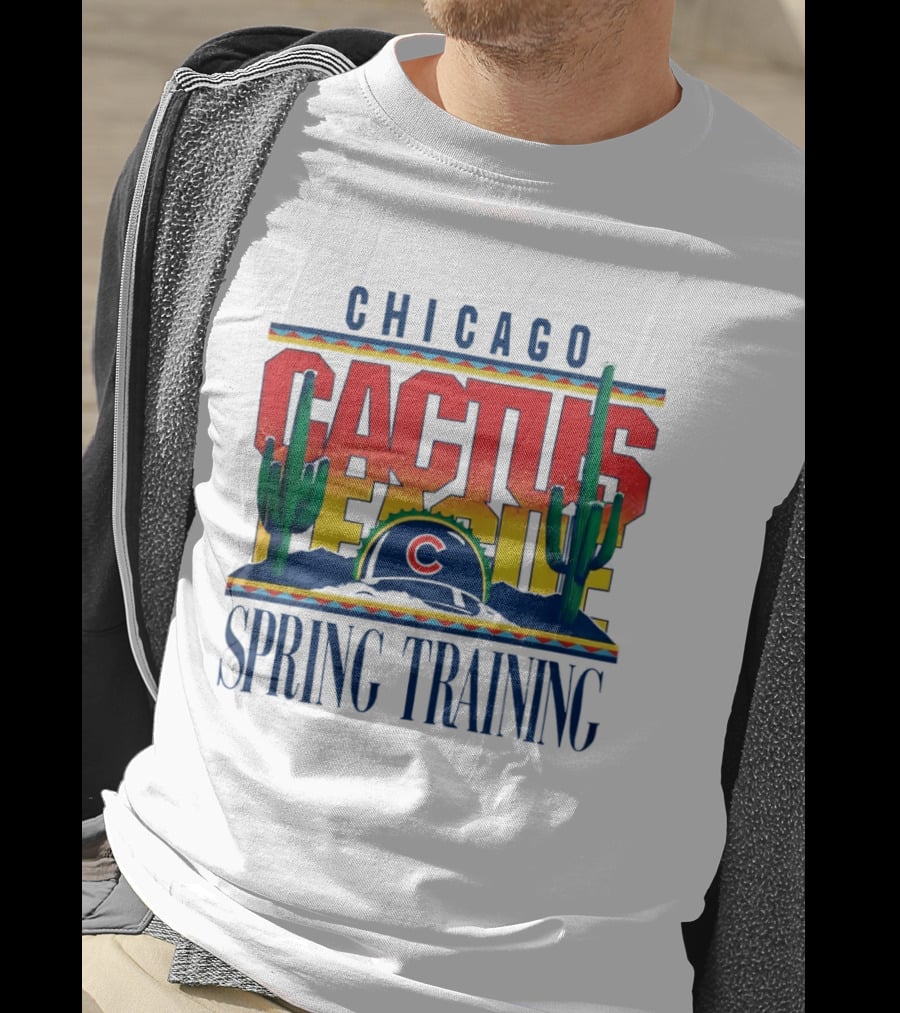 Chicago Cubs Cactus League Spring Training 2026 Helmet T-Shirt