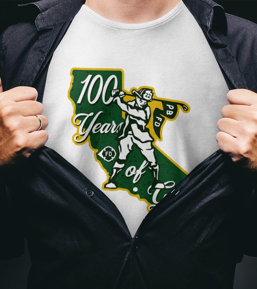 100 Years Of Golf PB FD California Golfer T-Shirt