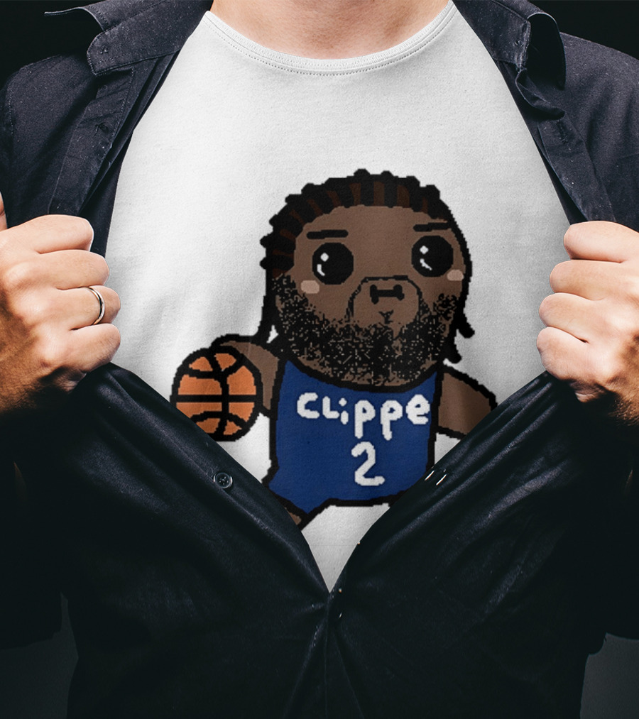 Kawaii Leonard Clipper 2 Los Angeles Cartoon Basketball T-Shirt