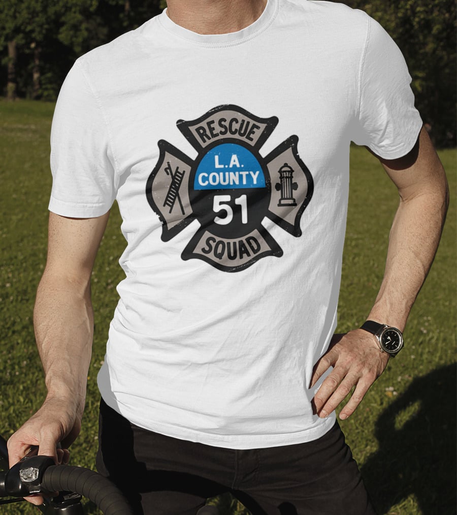 L.A. County Rescue Squad 51 Firefighter T-Shirt