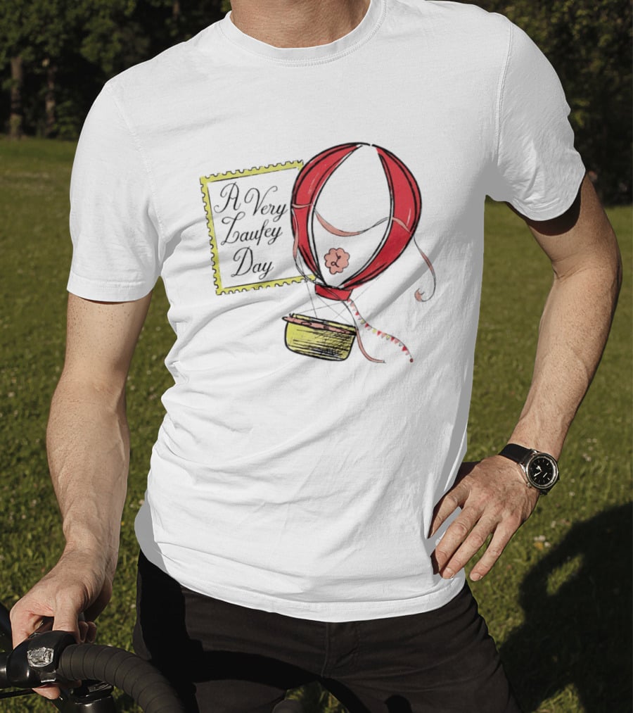 A Very Laufey Day Hot Air Balloon Art With Stamp T-Shirt