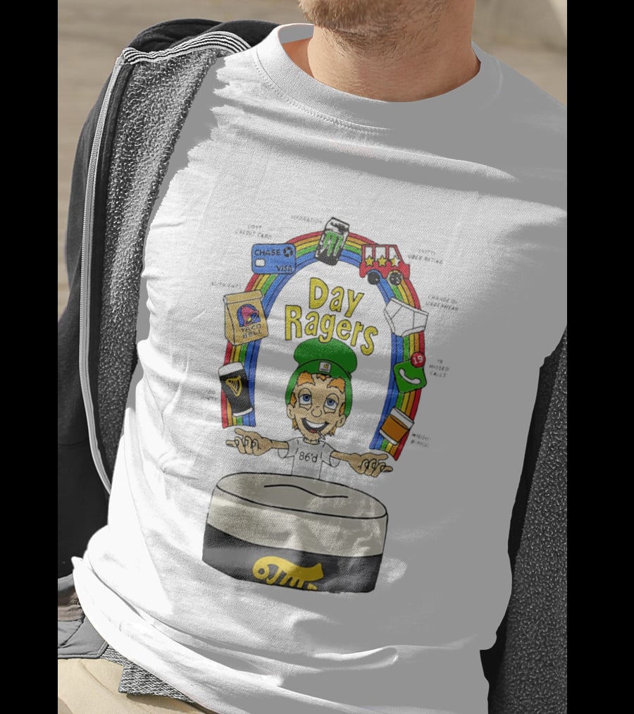 Lucky Charms Day Ragers 86'd Rainbow Guinness Taco Bell WhatsApp 19 Messages Monster Truck Chase Visa T-Shirt