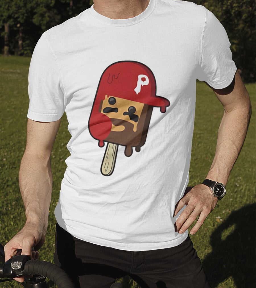 Bryce Harper Philadelphia Phillies Popsicle Red Cap Ice Cream T-Shirt