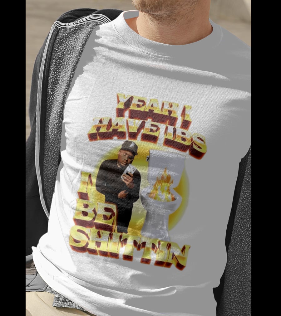 Yeah I Have IBS I Be Shittin 90s Bootleg Style With Fire Toilet And Phone Guy T-Shirt
