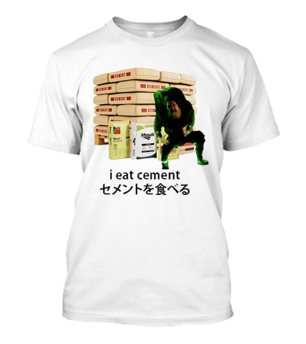 I Eat Cement Surreal Humor Poe's Favorite Snack Cement T-Shirt