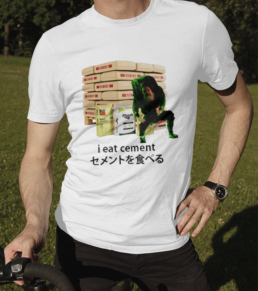 I Eat Cement Surreal Humor Poe's Favorite Snack Cement T-Shirt