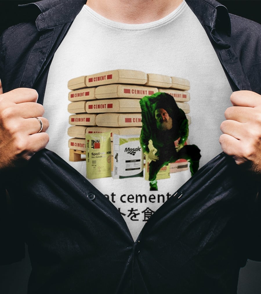 I Eat Cement Surreal Humor Poe's Favorite Snack Cement T-Shirt