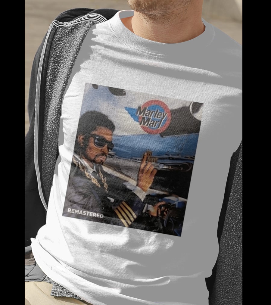 Marley Marl Remastered Cover With Sunglasses And Chains T-Shirt